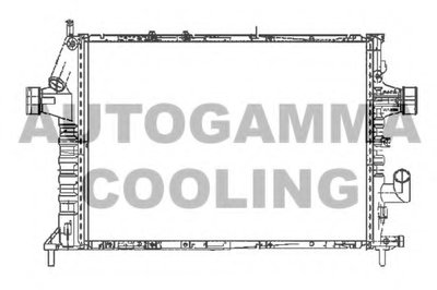 Радиатор, охлаждение двигателя AUTOGAMMA купить