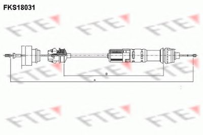 Тросик сцепления FTE