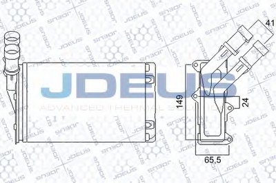 Теплообменник, отопление салона JDEUS