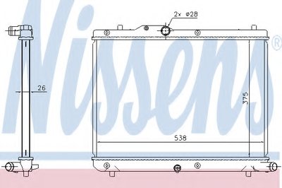 Радиатор, охлаждение двигателя NISSENS купить