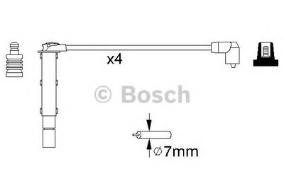 Комплект проводов зажигания BOSCH
