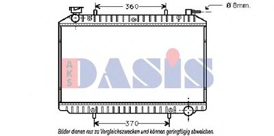 Радиатор, охлаждение двигателя AKS DASIS купить