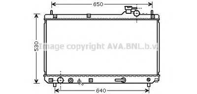 Радиатор, охлаждение двигателя AVA QUALITY COOLING купить