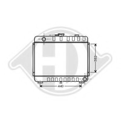 Радиатор, охлаждение двигателя DIEDERICHS купить