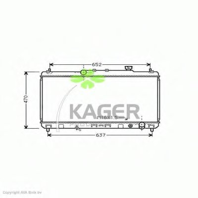 Радиатор, охлаждение двигателя KAGER