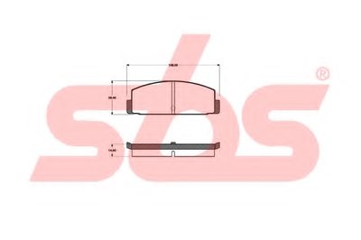 Комплект тормозных колодок, дисковый тормоз sbs
