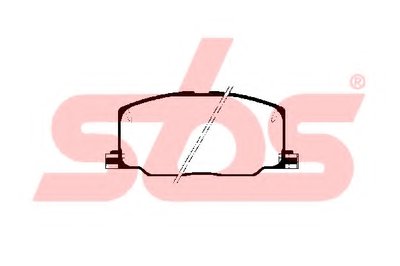 Комплект тормозных колодок, дисковый тормоз sbs