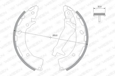 Комплект тормозных колодок WEEN купить