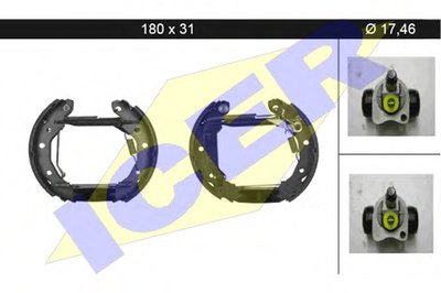 Комплект тормозных колодок ICER купить
