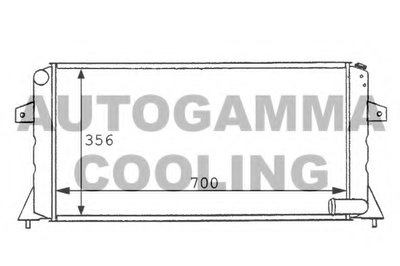 Радиатор, охлаждение двигателя AUTOGAMMA купить