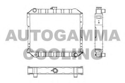 Радиатор, охлаждение двигателя AUTOGAMMA купить