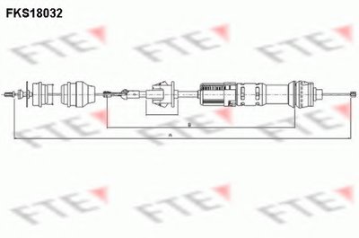 Тросик сцепления FTE