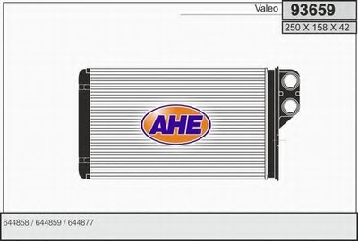 Теплообменник, отопление салона AHE