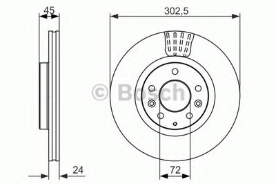 Тормозной диск BOSCH купить