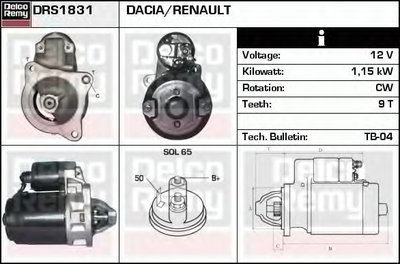 Стартер Remanufactured REMY (Light Duty) DELCO REMY купить