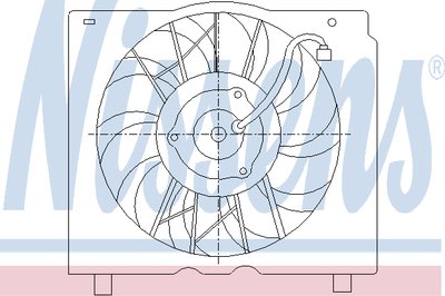 Вентилятор, конденсатор кондиционера NISSENS купить
