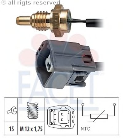 Датчик, температура охлаждающей жидкости; Датчик, температура охлаждающей жидкости; Датчик, температура охлаждающей жидкости FACET купить