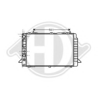 Радиатор, охлаждение двигателя DIEDERICHS купить