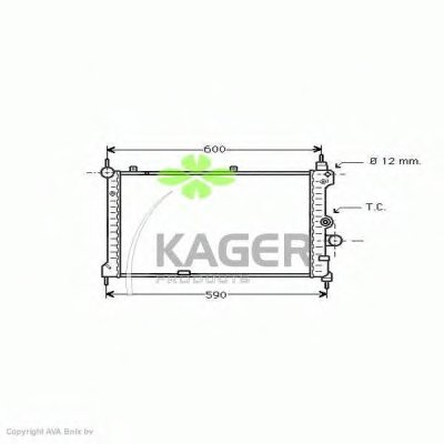 Радиатор, охлаждение двигателя KAGER купить