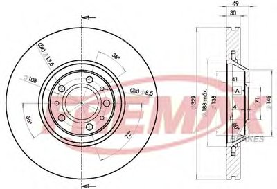 Тормозной диск Premium Carbon + FREMAX купить