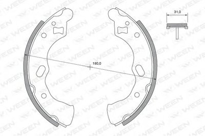 Комплект тормозных колодок WEEN купить