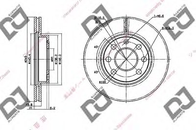 Тормозной диск DJ PARTS купить