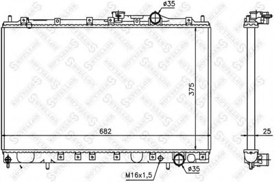 Радиатор, охлаждение двигателя STELLOX купить