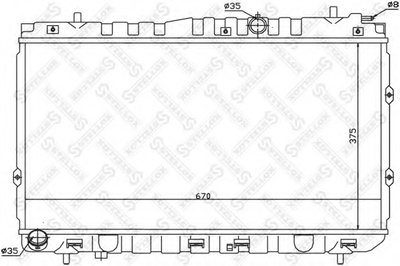 Радиатор, охлаждение двигателя STELLOX купить