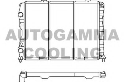 Радиатор, охлаждение двигателя AUTOGAMMA купить
