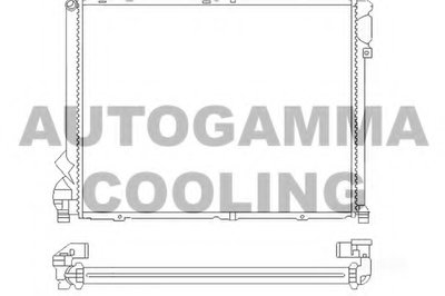 Радиатор, охлаждение двигателя AUTOGAMMA купить
