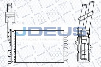 Теплообменник, отопление салона JDEUS