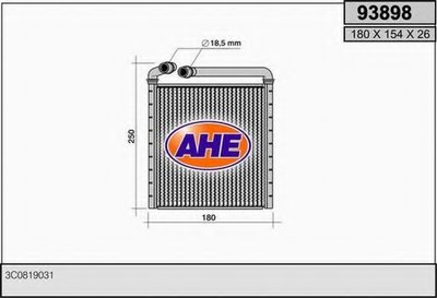 Теплообменник, отопление салона AHE