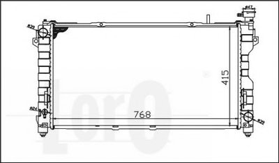 Радиатор, охлаждение двигателя LORO купить