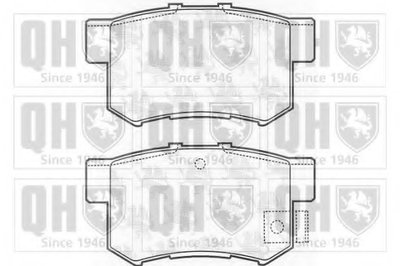 Комплект тормозных колодок, дисковый тормоз QUINTON HAZELL купить