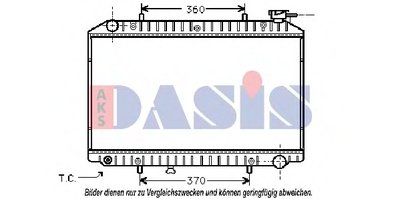 Радиатор, охлаждение двигателя AKS DASIS купить