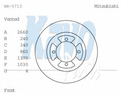 Тормозной диск KAVO PARTS купить