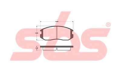 Комплект тормозных колодок, дисковый тормоз sbs