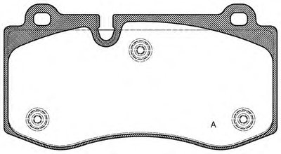 Комплект тормозных колодок, дисковый тормоз ADVANCE OPEN PARTS