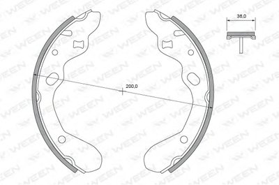 Комплект тормозных колодок WEEN купить
