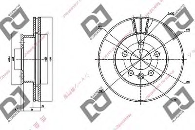 Тормозной диск DJ PARTS купить