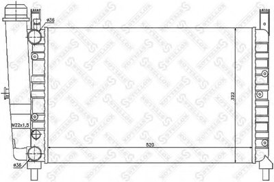 Радиатор, охлаждение двигателя STELLOX купить