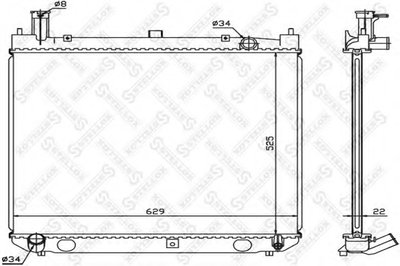 Радиатор, охлаждение двигателя STELLOX купить