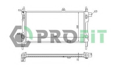 Радиатор, охлаждение двигателя PROFIT купить