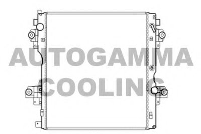Радиатор, охлаждение двигателя AUTOGAMMA купить