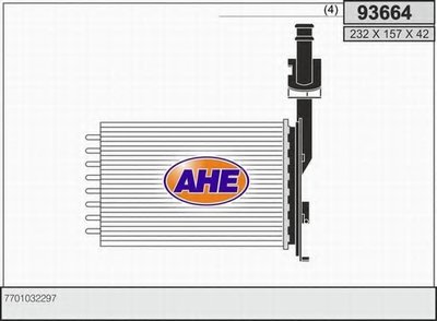 Теплообменник, отопление салона AHE