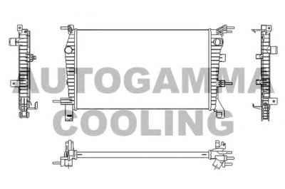 Радиатор, охлаждение двигателя AUTOGAMMA купить