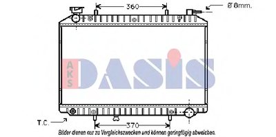 Радиатор, охлаждение двигателя AKS DASIS купить