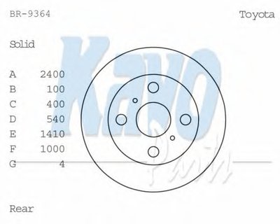 Тормозной диск KAVO PARTS купить