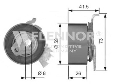 Натяжной ролик, ремень ГРМ FLENNOR купить