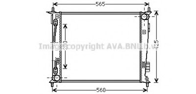 Радиатор, охлаждение двигателя AVA QUALITY COOLING купить